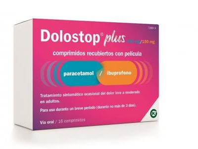 Dolostop plus 500mg/150mg 16 comprimidos