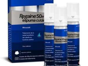 Regaine Espuma Cutánea 5% (Pack 3 meses) - Tratamiento Anticaída con Minoxidil