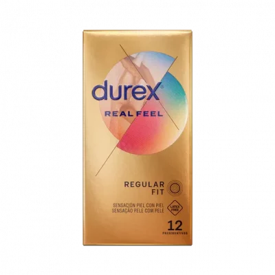 Durex Real Feel - Sin Látex (Piel con Piel) - 12 Unidades