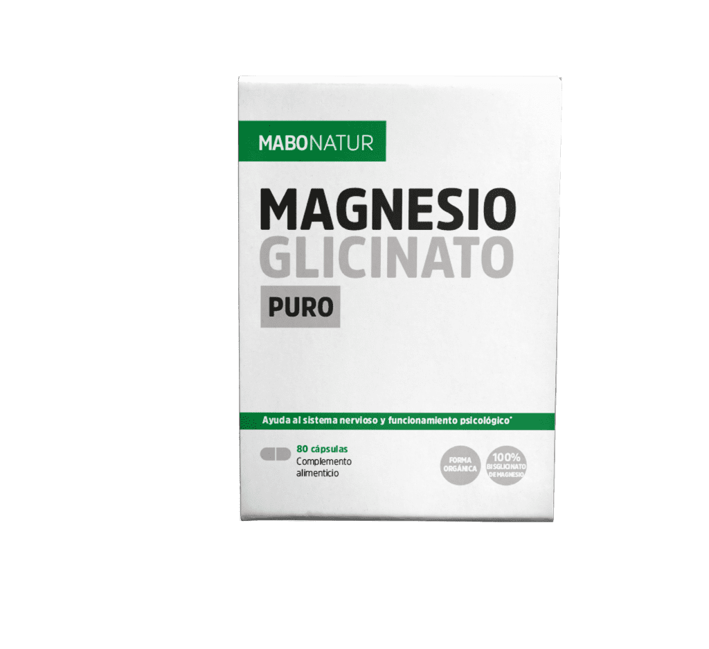 Mabonatur Magnesio Glicinato - Relajacion y Sistema Nervioso - 80 CAPSULAS