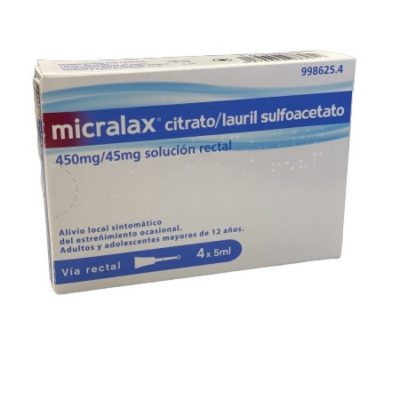 Micralax Citrato/Lauril (4 microenemas)