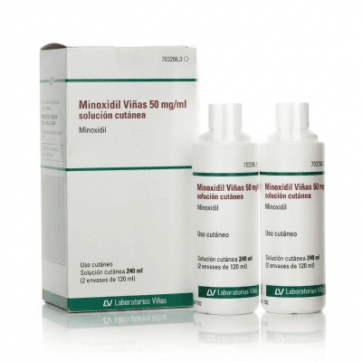 Minoxidil Viñas 5% Pack Ahorro Duplo (2 Frascos de 120ml) – Tratamiento Anticaída Capilar
